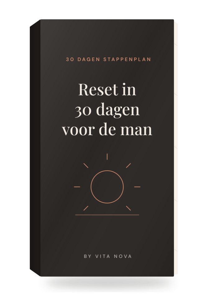 Cover van het e-book Reset in 30 dagen voor de man — 30 dagen stappenplan mannen